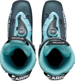 Scarpa F1 Wmn -Scarpa 12173 L f1 woman leichtigkeit komfort und abfahrtsperformance anthracite aqua related image 6 1280x1280